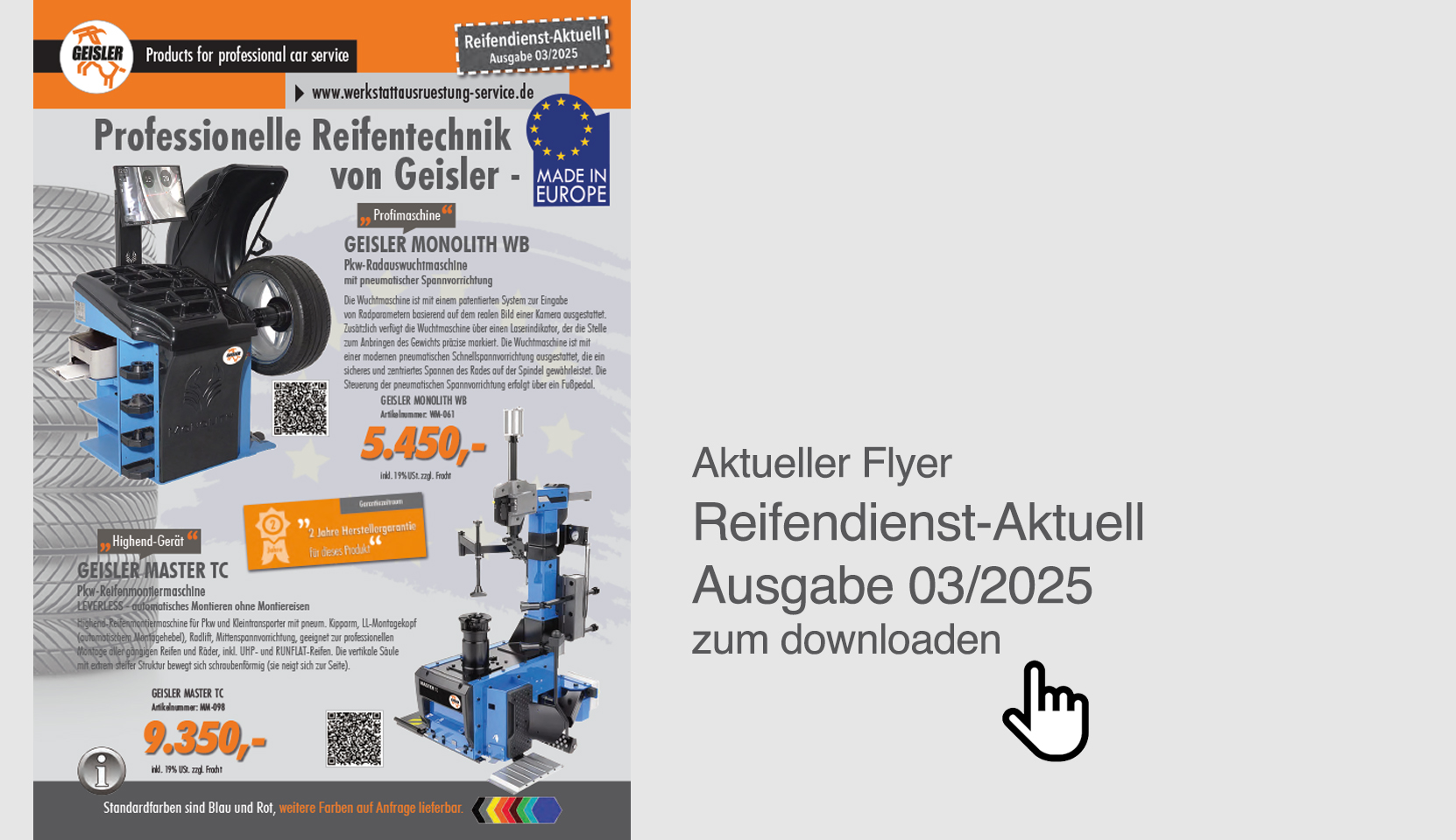 Flyer Reifentechnik II/2022